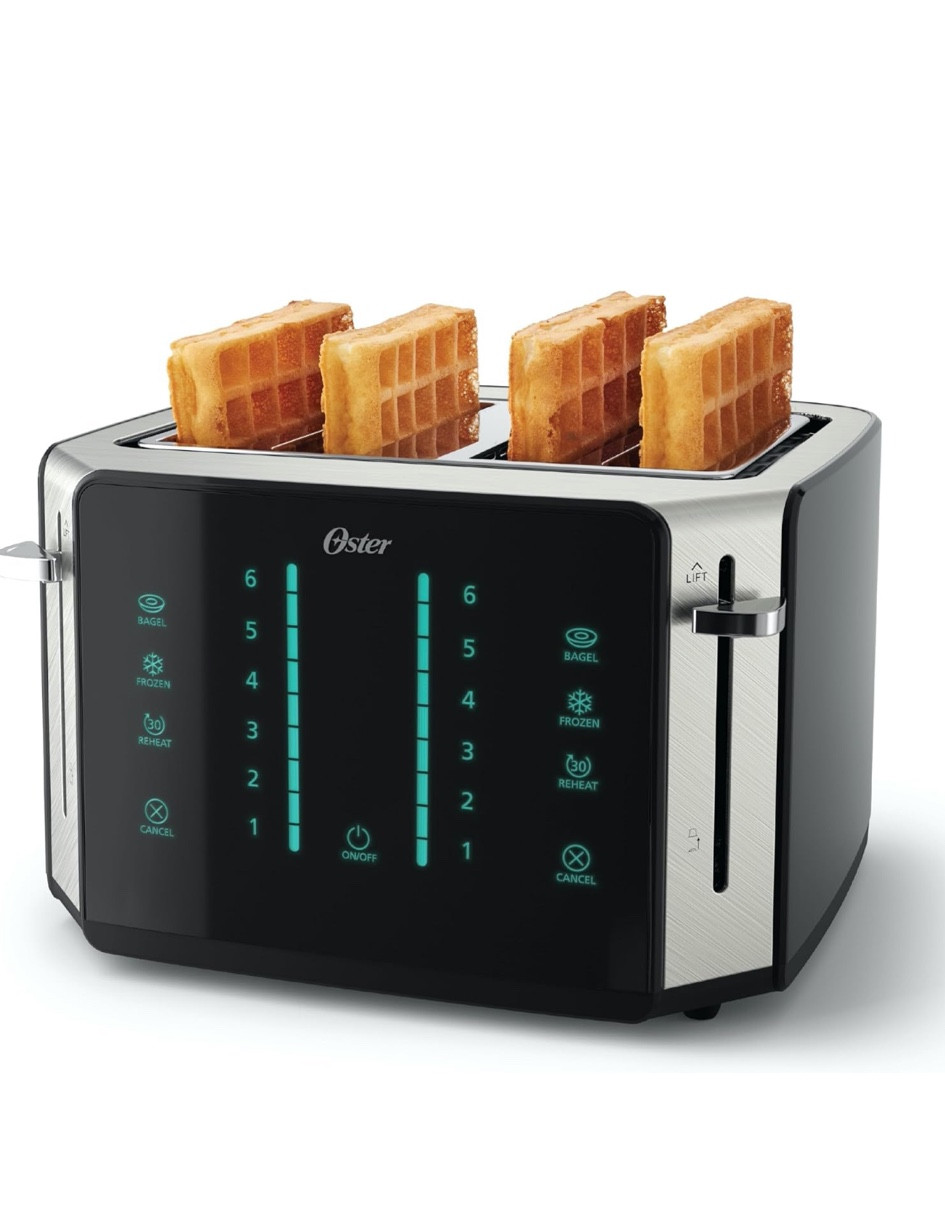 Black Friday sale! Oster 4-Slice Toaster, Touch Screen with 6 Shade Settings and Digital Timer, Black/Stainless Steel

#LTKGiftGuide #LTKsalealert #LTKCyberWeek