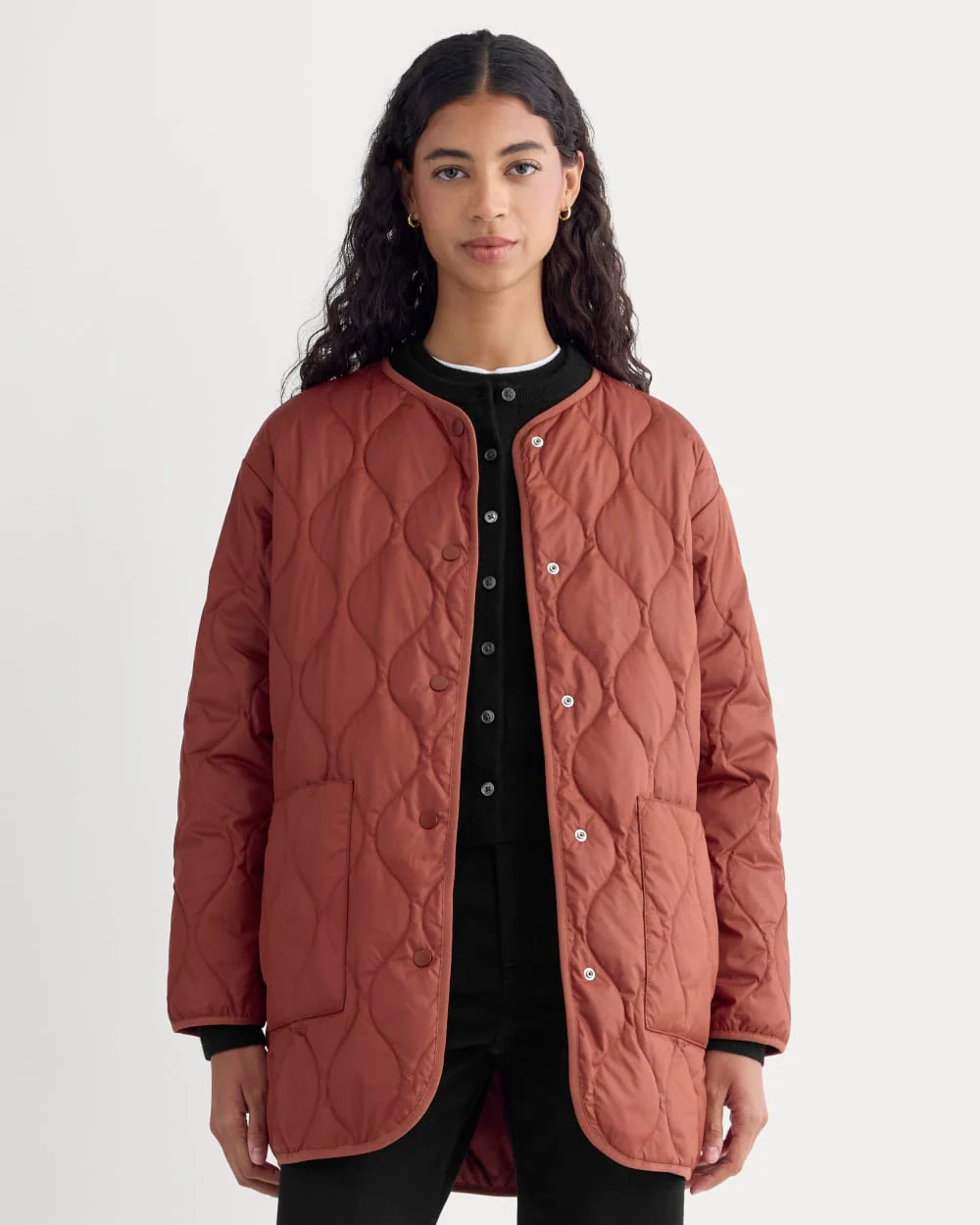 The Quilted Liner | Merlot | Everlane