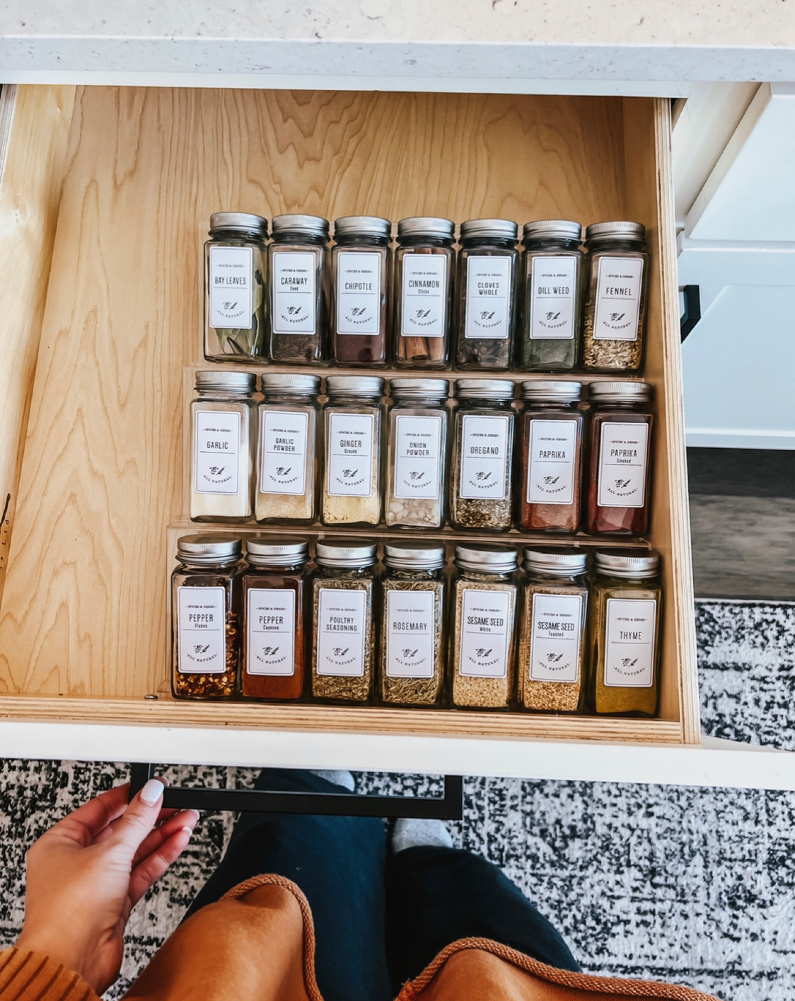 Our Amazon spice drawer organization! 

#founditonamazon

#LTKhome #LTKSeasonal #LTKsalealert