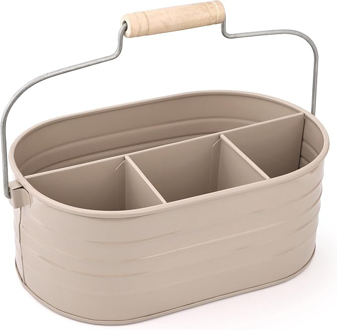 Alpha Living Home Multi-Functional Utensil Caddy – 4-Compartment Organizer for Kitchen, Party &... | Amazon (US)