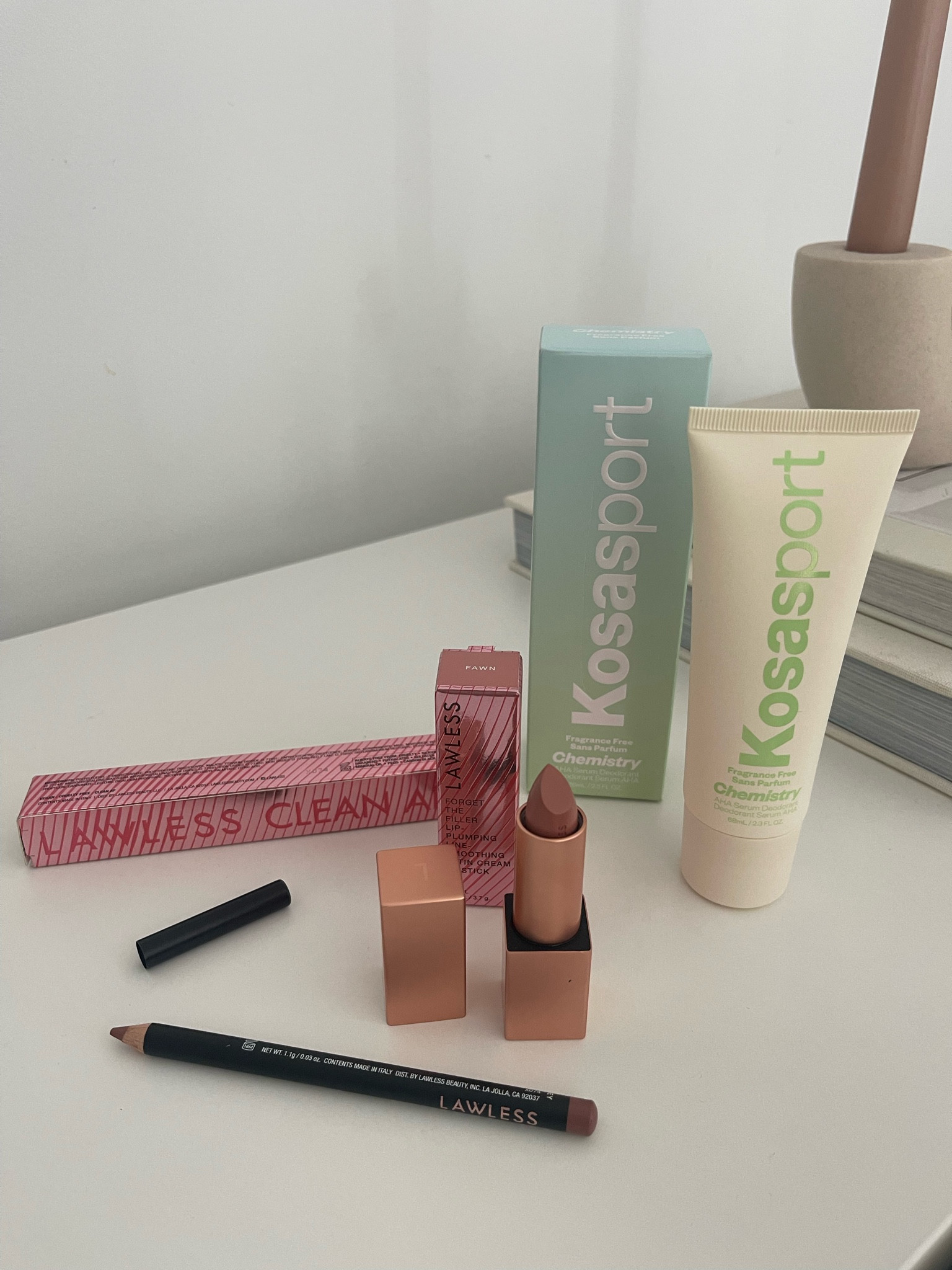 Clean fragrance free non toxic deodorant no aluminum or baking soda + my favorite clean beauty lip combo for nude lips 

#LTKBeauty