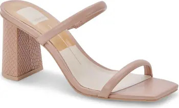 Dolce Vita Playa Snake Embossed Heeled Sandal | Nordstromrack | Nordstrom Rack