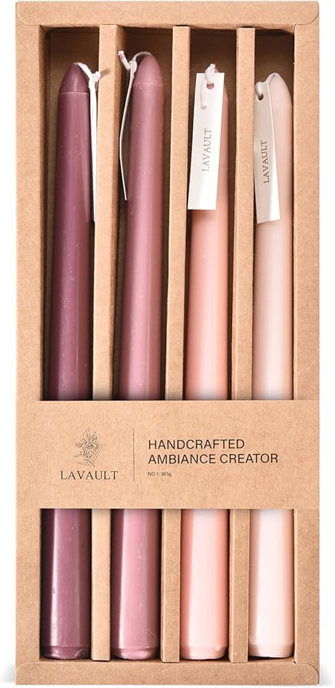 Gradient Taper Candle - Set of 4 - Long Pole Candles - Tapered Versatile Candles for Home or Emer... | Amazon (US)
