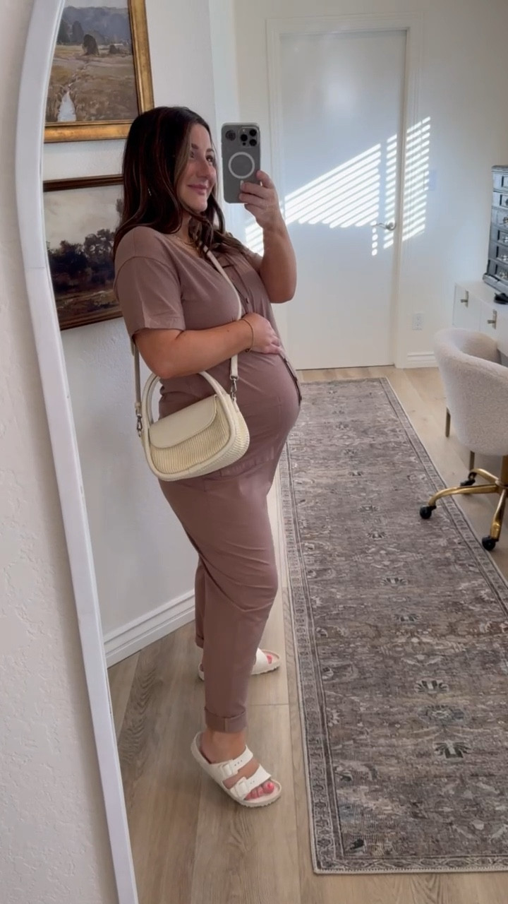 Oversize jumpsuit!! So comfortable with a great length for petite!! 

Wearing a size medium 

Button up jumpsuit, short sleeve jumpsuit, romper, summer fashion, petite fashion, maternity fashion 

#LTKBump #LTKStyleTip #LTKFindsUnder50