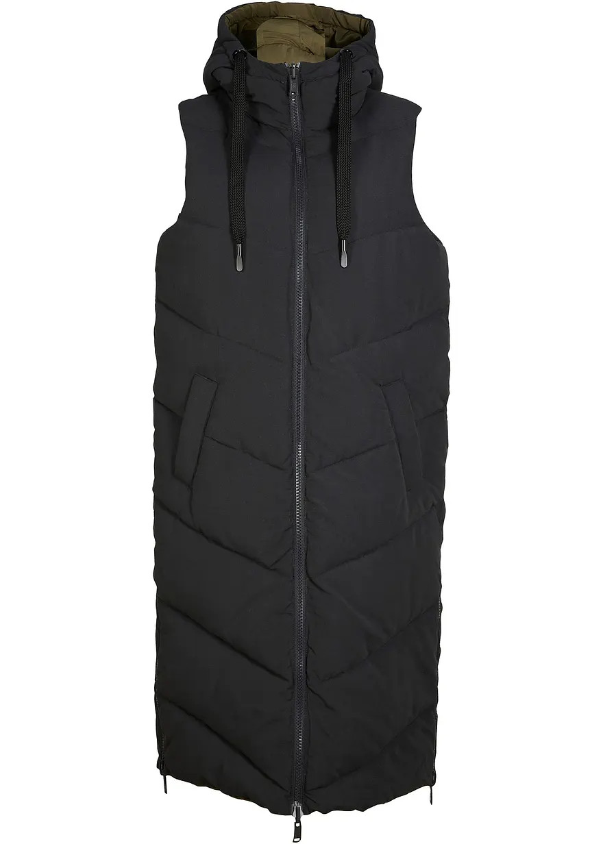 Wende-Steppweste aus recyceltem Polyester mit Kapuze | Bonprix DE
