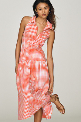 Tobie Drop-Waist Midi Shirt Dress by Exquise | Anthropologie (US)