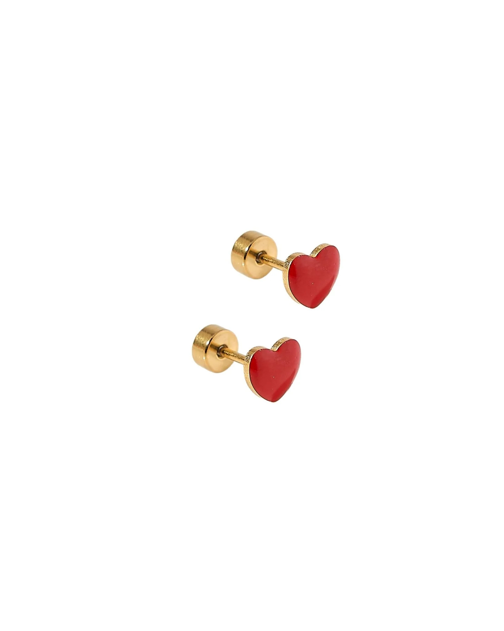 Screwback Stud Earrings - Valentina Red | LINNY CO LLC