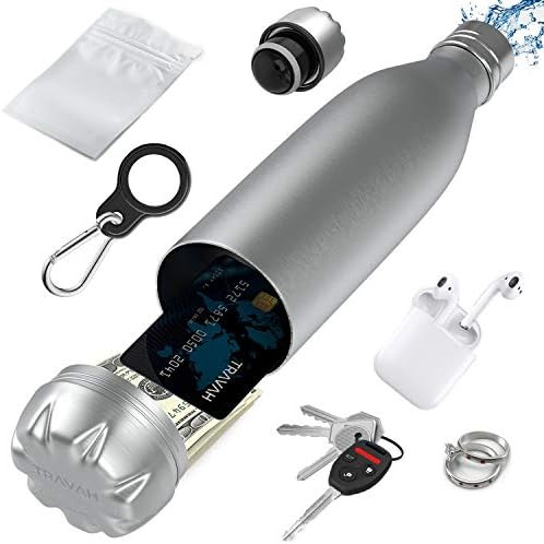 Diversion Safe Water Bottle | Stash Can Hidden Bottom for Valuables | 17ounce Liquid Capacity and... | Amazon (US)