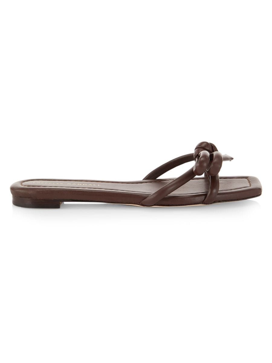 Loeffler Randall Hadley Leather Bow Sandals | Saks Fifth Avenue