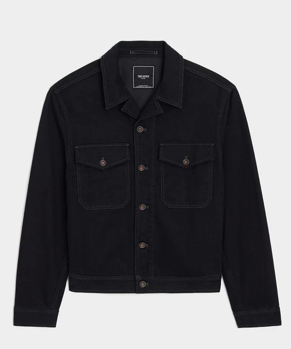 Cropped Denim Eisenhower Jacket | Todd Snyder