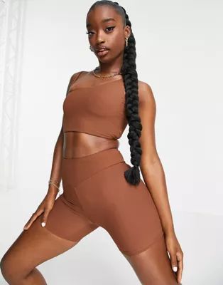 South Beach rib 5 inch shorts in chocolate brown | ASOS (Global)
