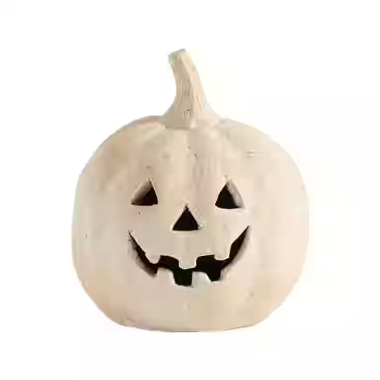Halloween Terracotta Jack O' Lantern Decorations Ourdoor - Kiln-Fired Clay Pumpkin Lantern Indoor... | Walmart (US)
