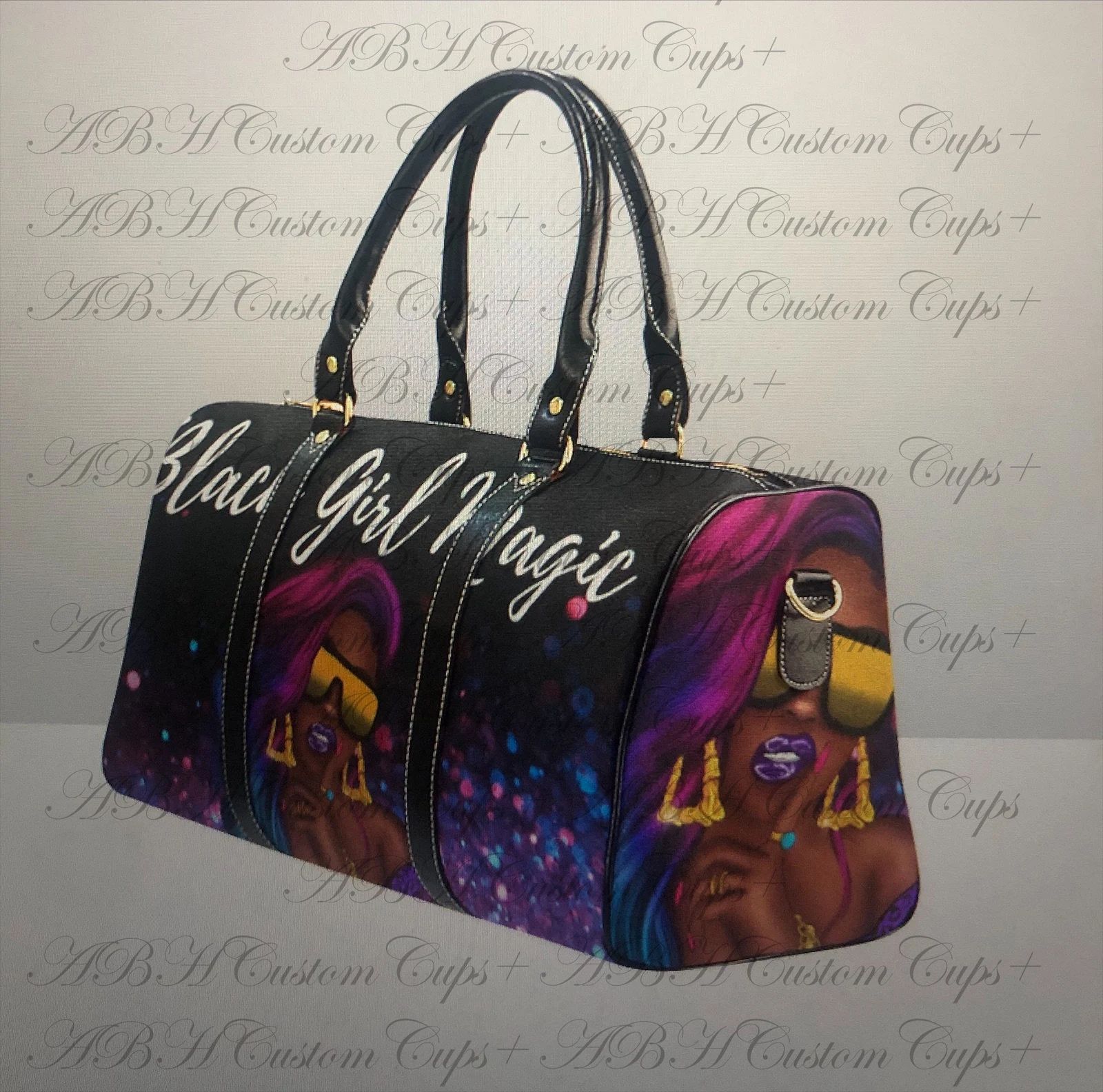 Fly Girl Travel Bag| Flight Carry On Overnight bag | Black Woman| Curly Hair| Black Girl Magic| F... | Etsy (US)