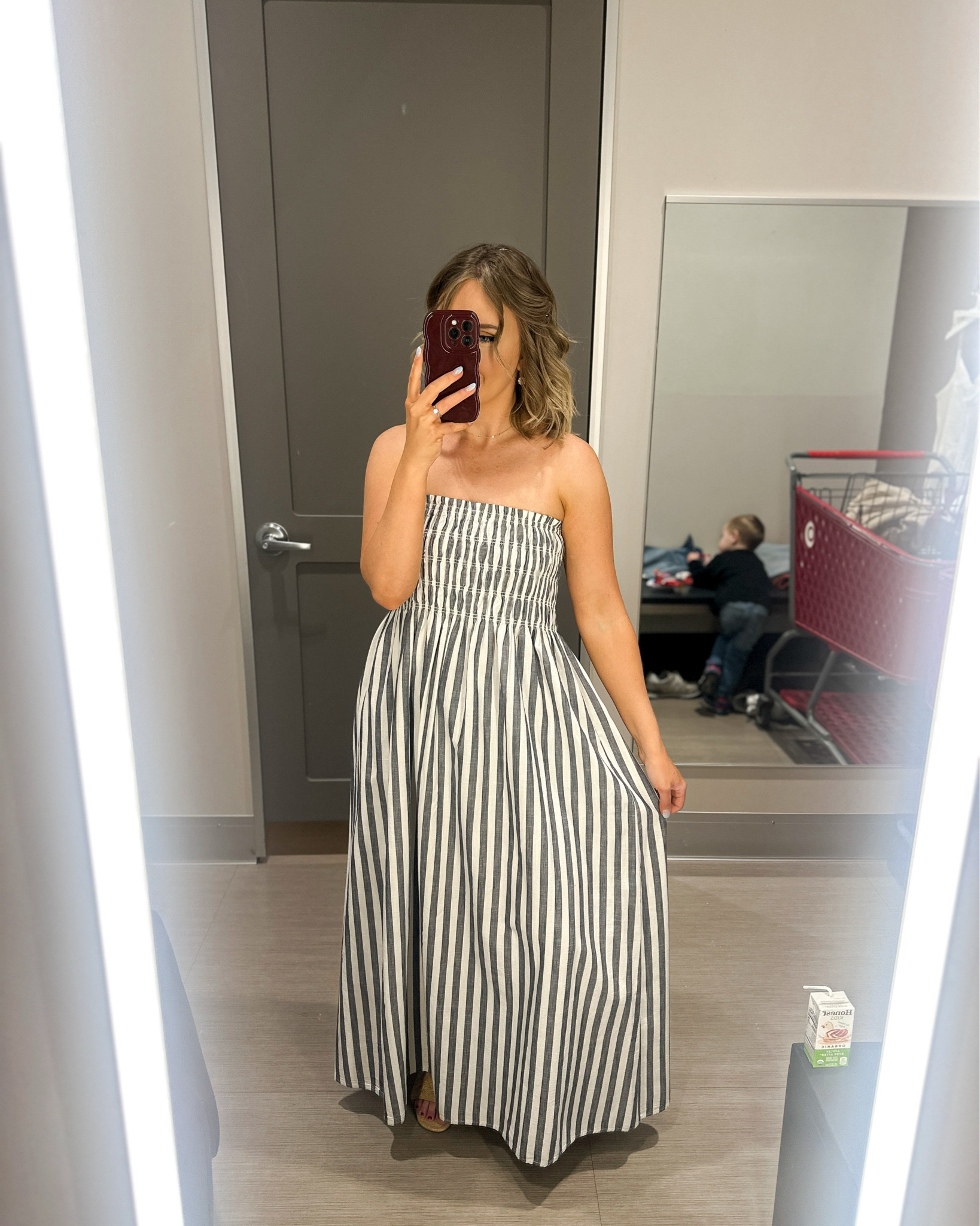 Dress - I’d prefer to size down to a small, its extremely stretchy and has plenty of room, material is thick and good quality (kind of a thick linen material)



Target affordable try on / #tryon #target target haul dressing room try on / spring summer 2025 video TikTok reel mini dress casual dressy work outfits office date night outfit resort wear resort outfits vacation style styles spring shoes sandal sandals denim shirt size medium size 6 mom fashion mom outfit outfits beach vacation outfit striped strapless dress maternity friendly nursing approve mom outfit

#LTKSeasonal #LTKFindsUnder50 #LTKTravel