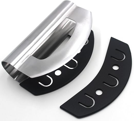 Checkered Chef Mezzaluna Chopper - Double Bladed Stainless Steel Salad Chopper with Blade Covers ... | Amazon (US)