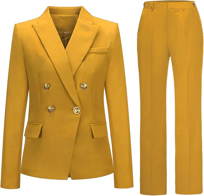 Pant Suits for Women Dressy Womens Suits 2 Piece Set Business Blazer Sets Women 2 Piece Outfits | Amazon (US)