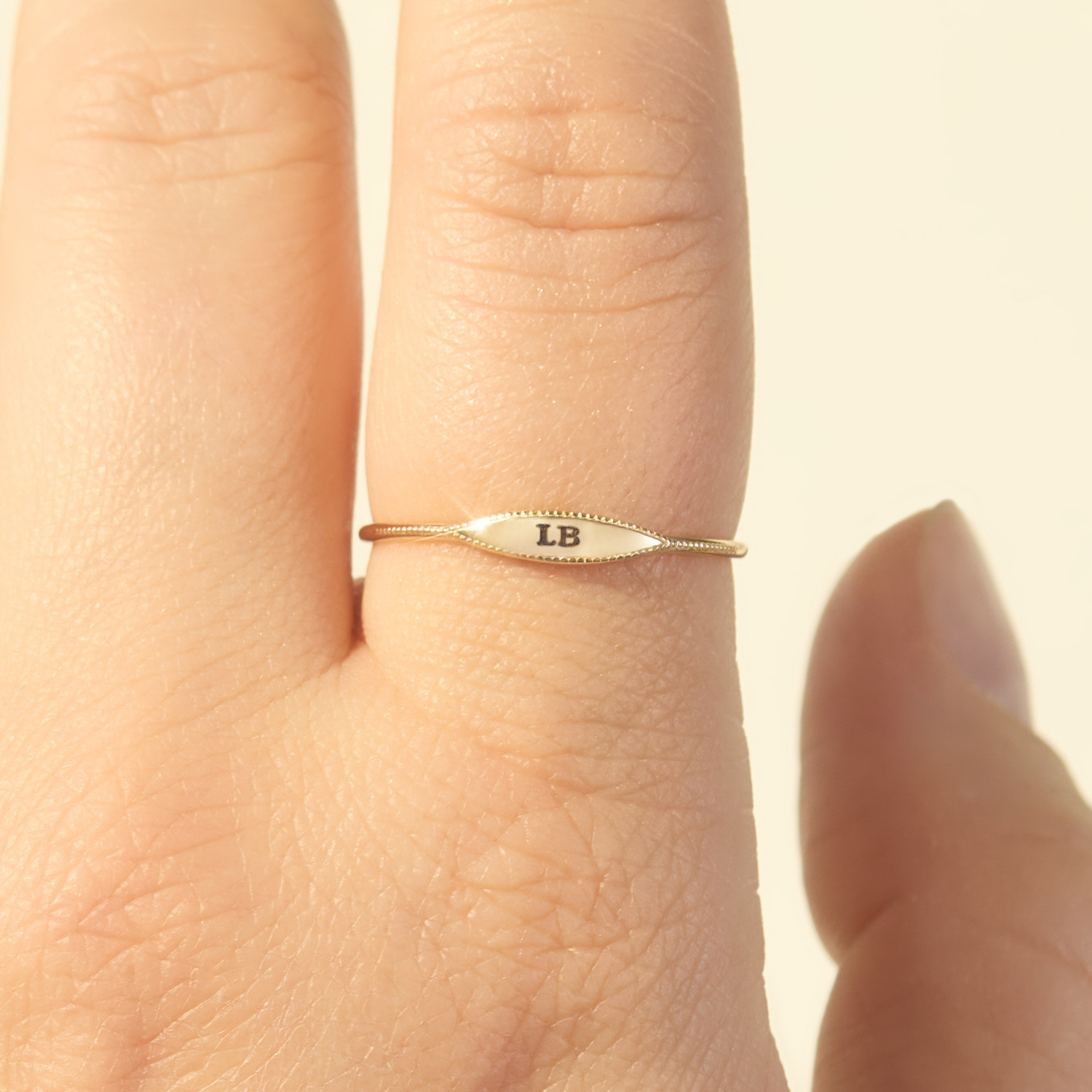 City Moon Gold Signet Ring | Catbird