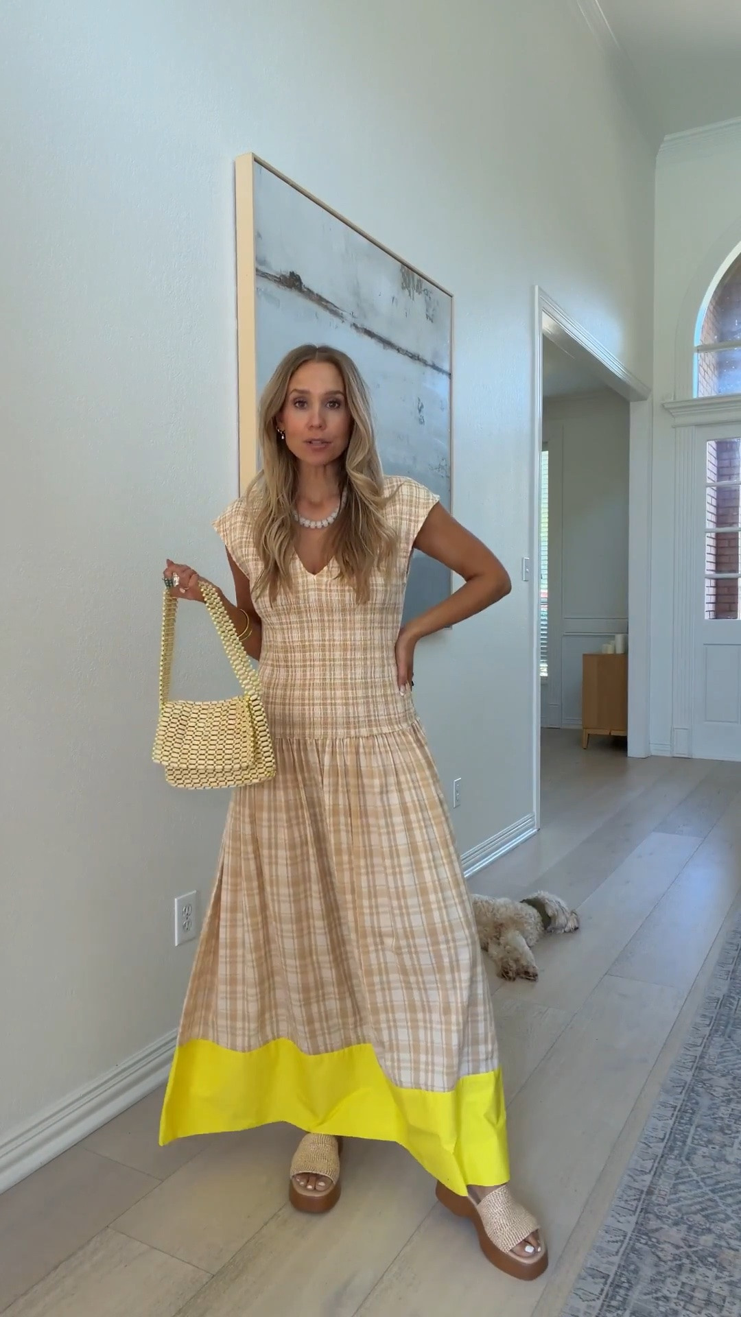 🤍I can’t believe this dress is from Target. It’s so pretty and looks like it’s from Anthro! On sale today for under $35‼️✨