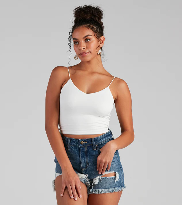 Girl Next Door Cropped Tank | Windsor Stores