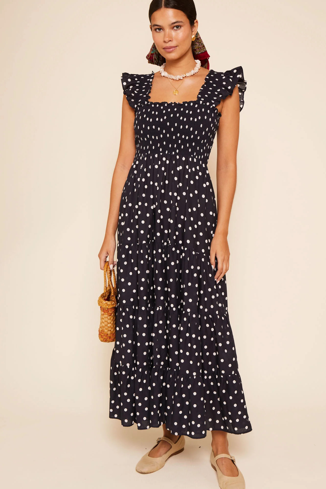 Kendall - Bohemia Spot Deep Navy | Rixo