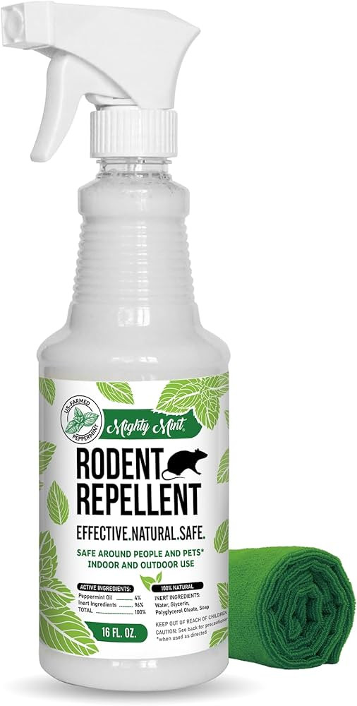 Mighty Mint 16oz Peppermint Oil Rodent Repellent Spray | Amazon (US)