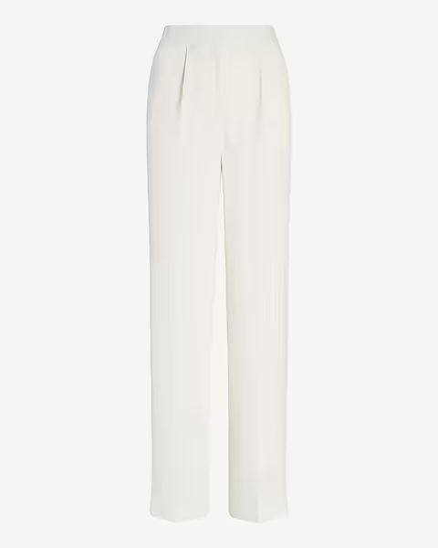 Rachel Zoe High Waisted Satin Wide Leg Pant | Express