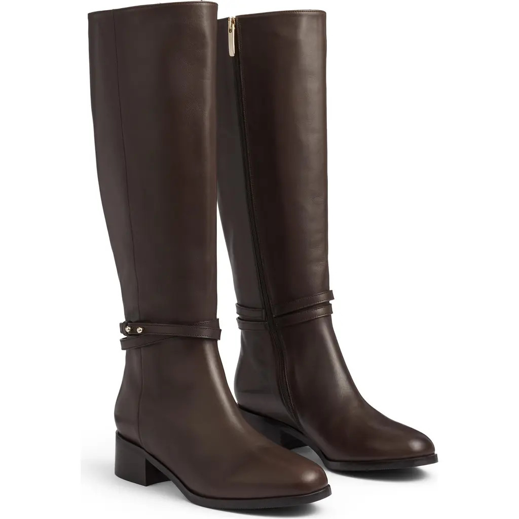 LK Bennett Bena Riding Boot in Chocolate at Nordstrom Rack, Size 9Us / 39Eu | Nordstrom Rack