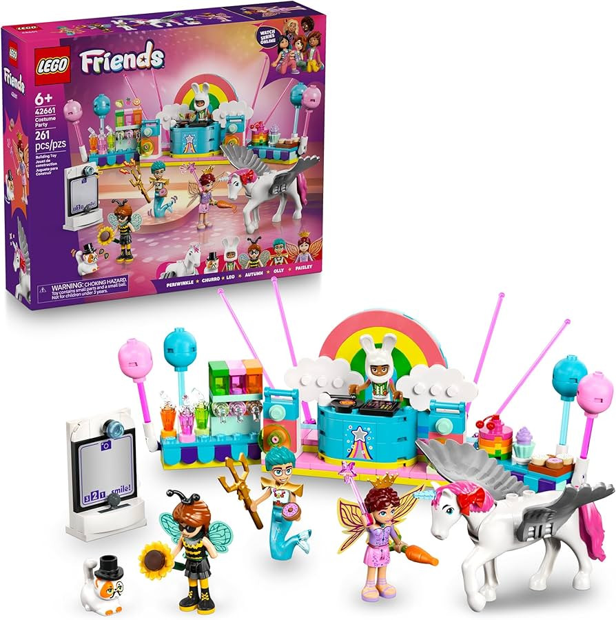 LEGO Friends Costume Party with Unicorn & Fairy Pretend Play Building Toy - Interactive Storytell... | Amazon (US)