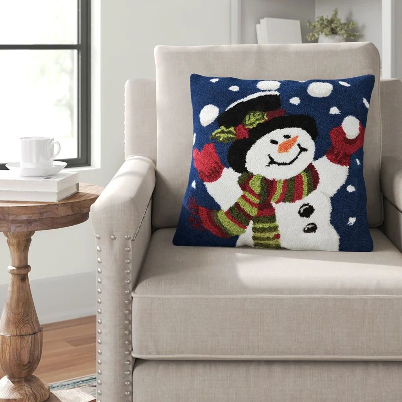 Abe Juggling Snowman Throw Pillow | Wayfair North America