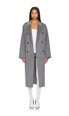 Rue Sophie Martine Coat in Grey from Revolve.com | Revolve Clothing (Global)