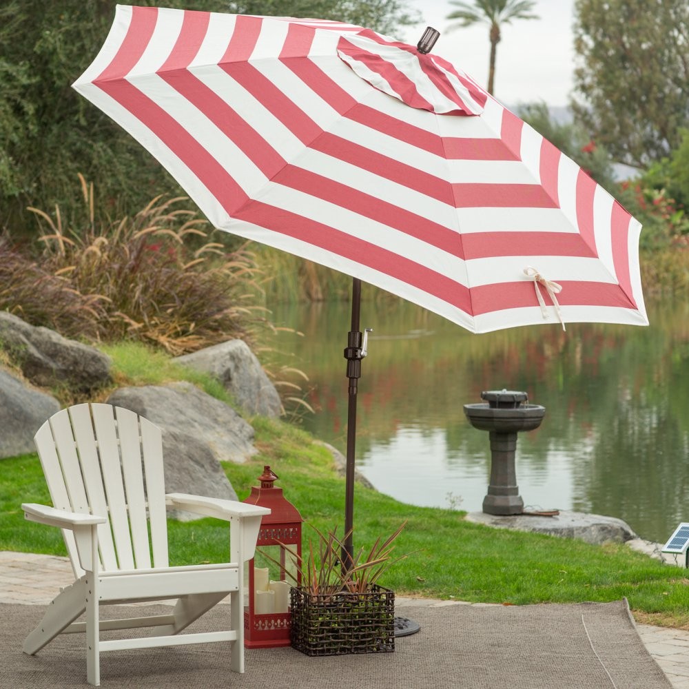 Coral Coast 7.5 ft. Olefin Fashion Wind Resistant Patio Umbrella with Crank and Collar Tilt | Hayneedle