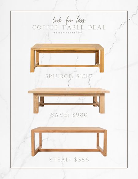 Look for less coffee table. 

#LTKsalealert #LTKhome #LTKFind