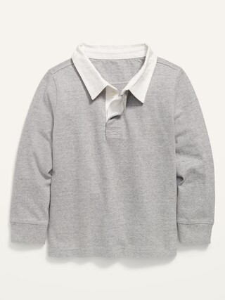 Long-Sleeve Solid Polo Shirt for Toddler Boys | Old Navy (US)