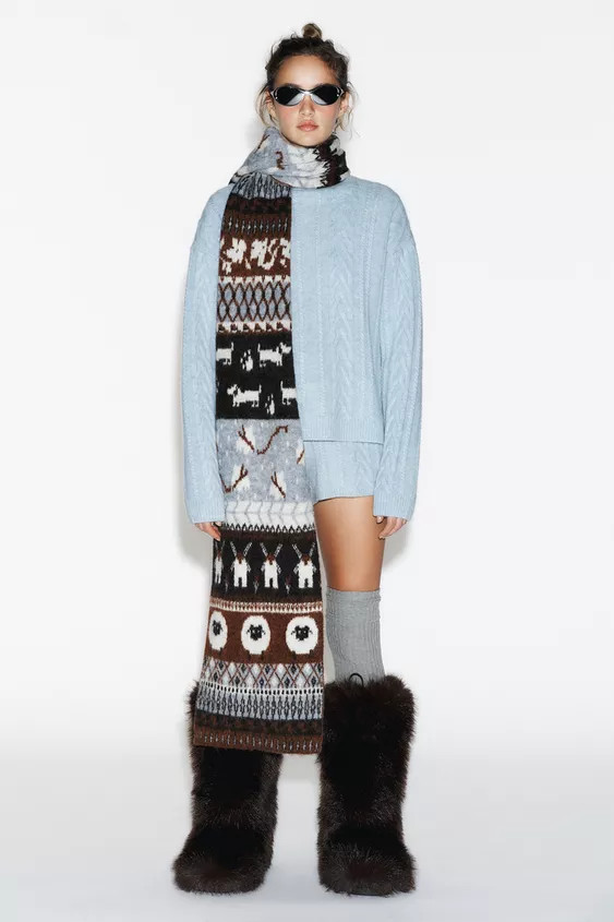 SHORTS AUS 80 % WOLLE MIT ZOPFMUSTER – SKIKOLLEKTION | Zara DE