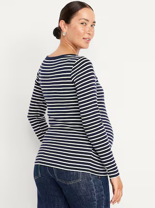Maternity Snug Boatneck T-Shirt | Old Navy (US)