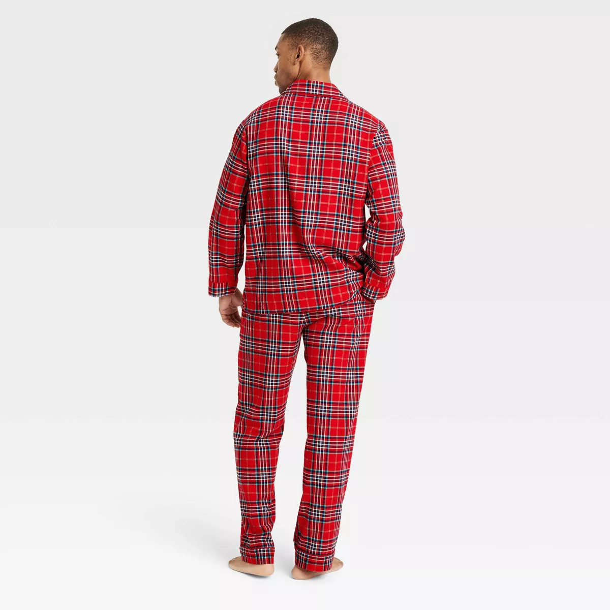 Men's Plaid Flannel Holiday Matching Family Pajama Set - Wondershop™ Red | Target