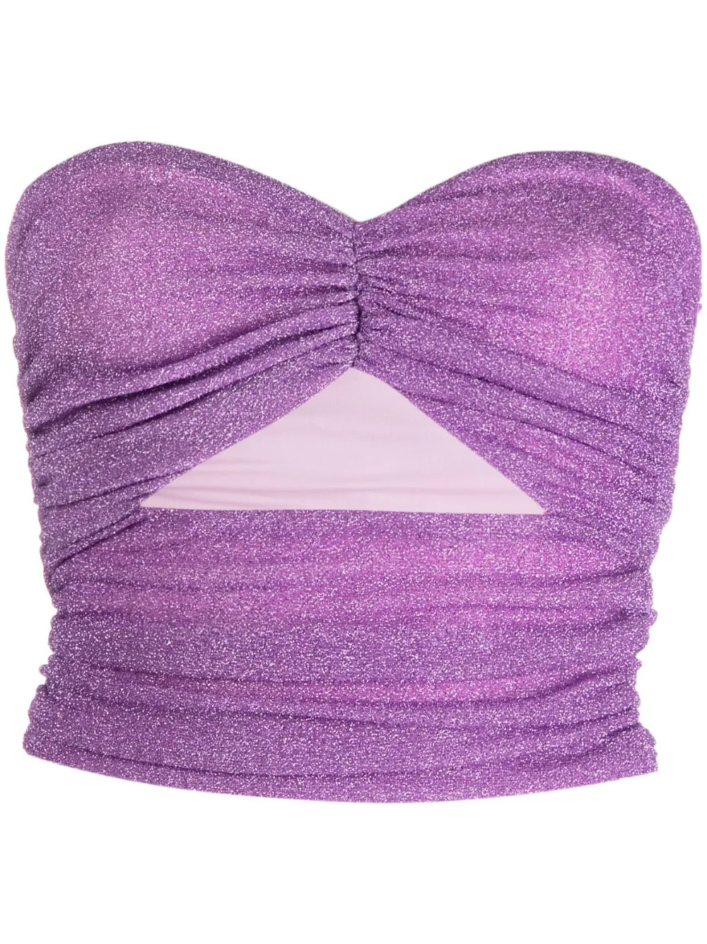 lurex cropped top | Farfetch Global