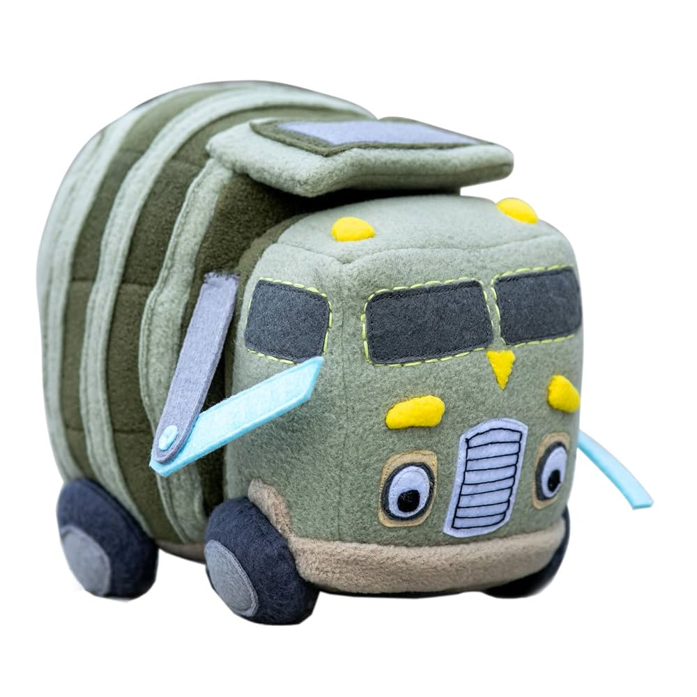 Trash Truck plush, handmade cuddly truck, 6.2 inches high, made to order | Amazon (US)