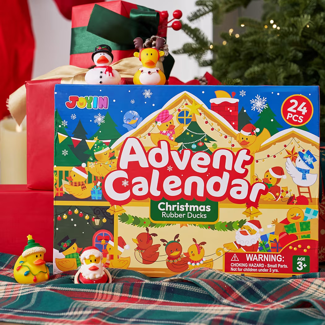 JOYIN 2025 Christmas Advent Calendar Ducks, 24 Days Christmas Countdown Calendar Rubber Ducks, Ru... | Amazon (US)