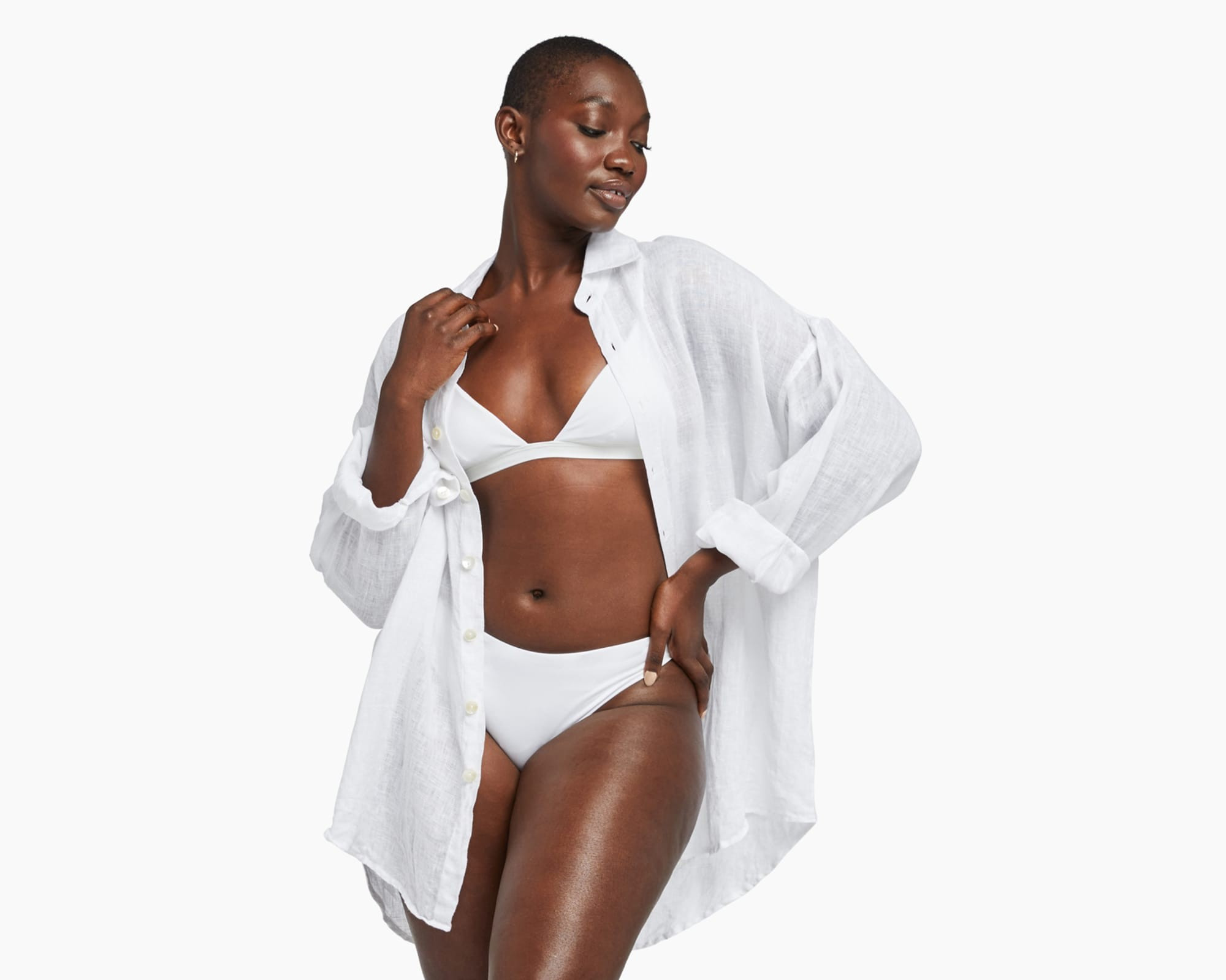 Playa Linen Oversized Shirt | Vitamin A Swim