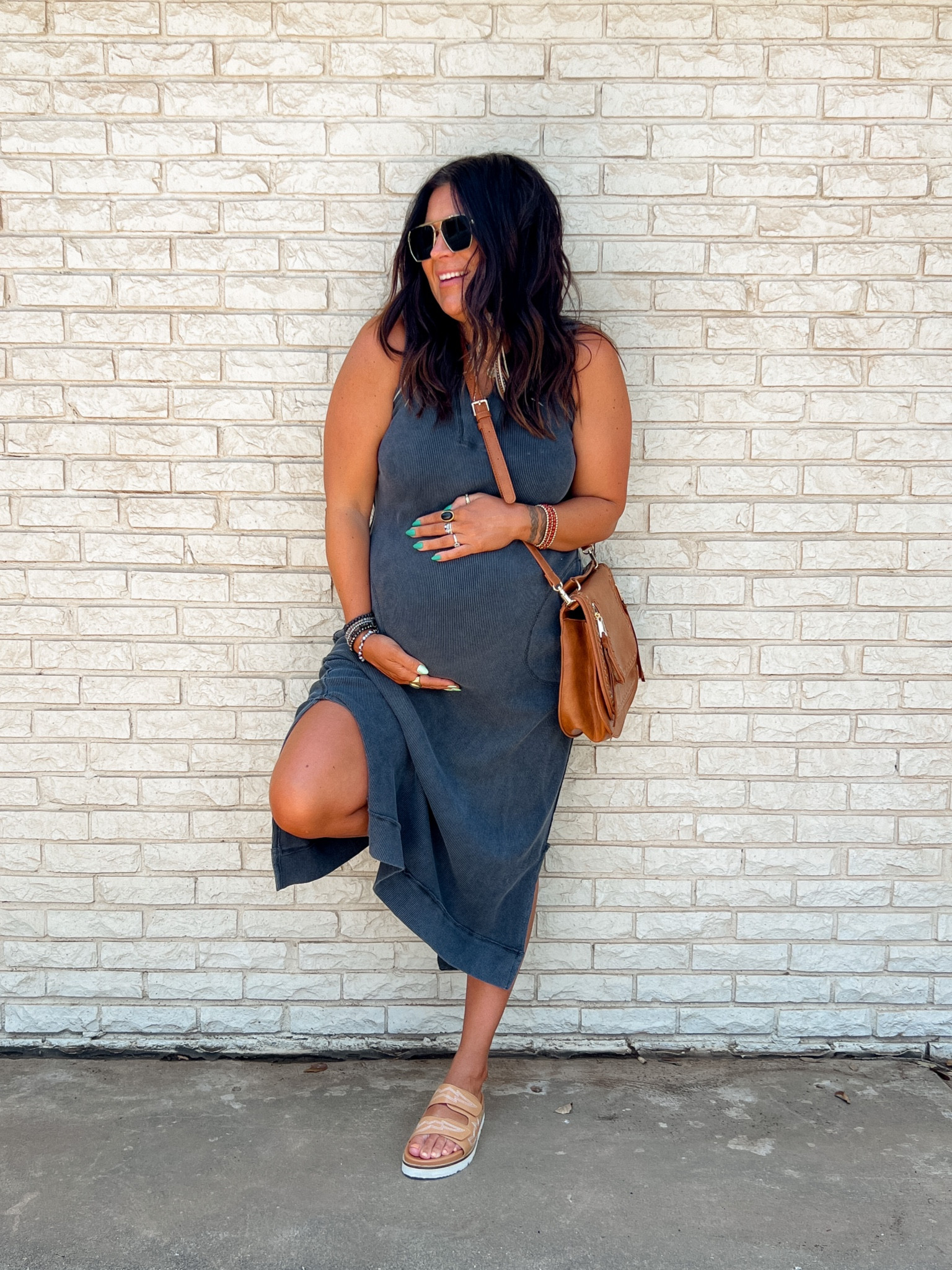 Casual summer bump outfit!
Dress: Large (use code: BWC20)
Bra: TTS (BWCXSPANX)
Under shorts: XL (works with the bump)
Sandals: TTS (BWC20)
Jewelry is coming July 2nd!
Amazon sunglasses and linked similar bag!

#LTKstyletip #LTKshoecrush #LTKsalealert