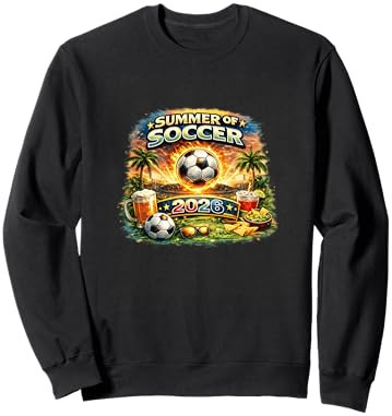 Summer of Soccer 2026 Fan Football Game Day Tropical Sweatshirt | Amazon (US)