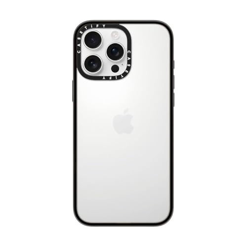 CASETiFY Compact Case for iPhone 16 Pro Max [Lightweight / 4 ft. 2X Military Grade Drop Protection/Slim] - Clear Black | Amazon (US)