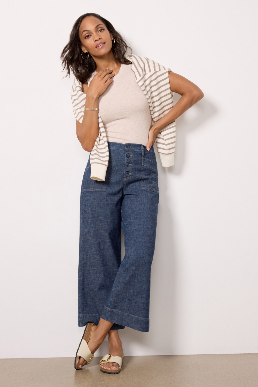 Joelle Wide Leg Pant | Evereve