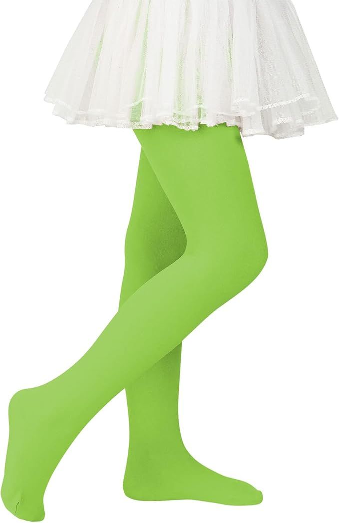 Durio Ballet Tights for Girls Soft Toddler Dance Tights Cozy Footed Stockings Leggings for Girls | Amazon (US)