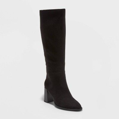 Women&#39;s Eve Tall Dress Boots - A New Day&#8482; Black 8.5 | Target