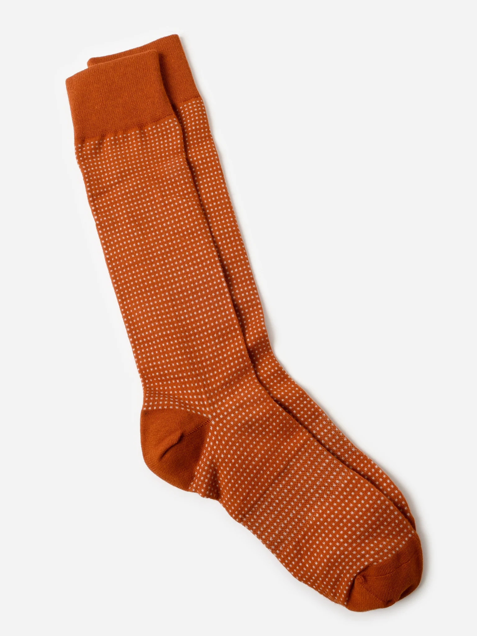 DEAD SOXY
                      
                     Men's Tex Orange Birdseye Dress Socks | Saint Bernard