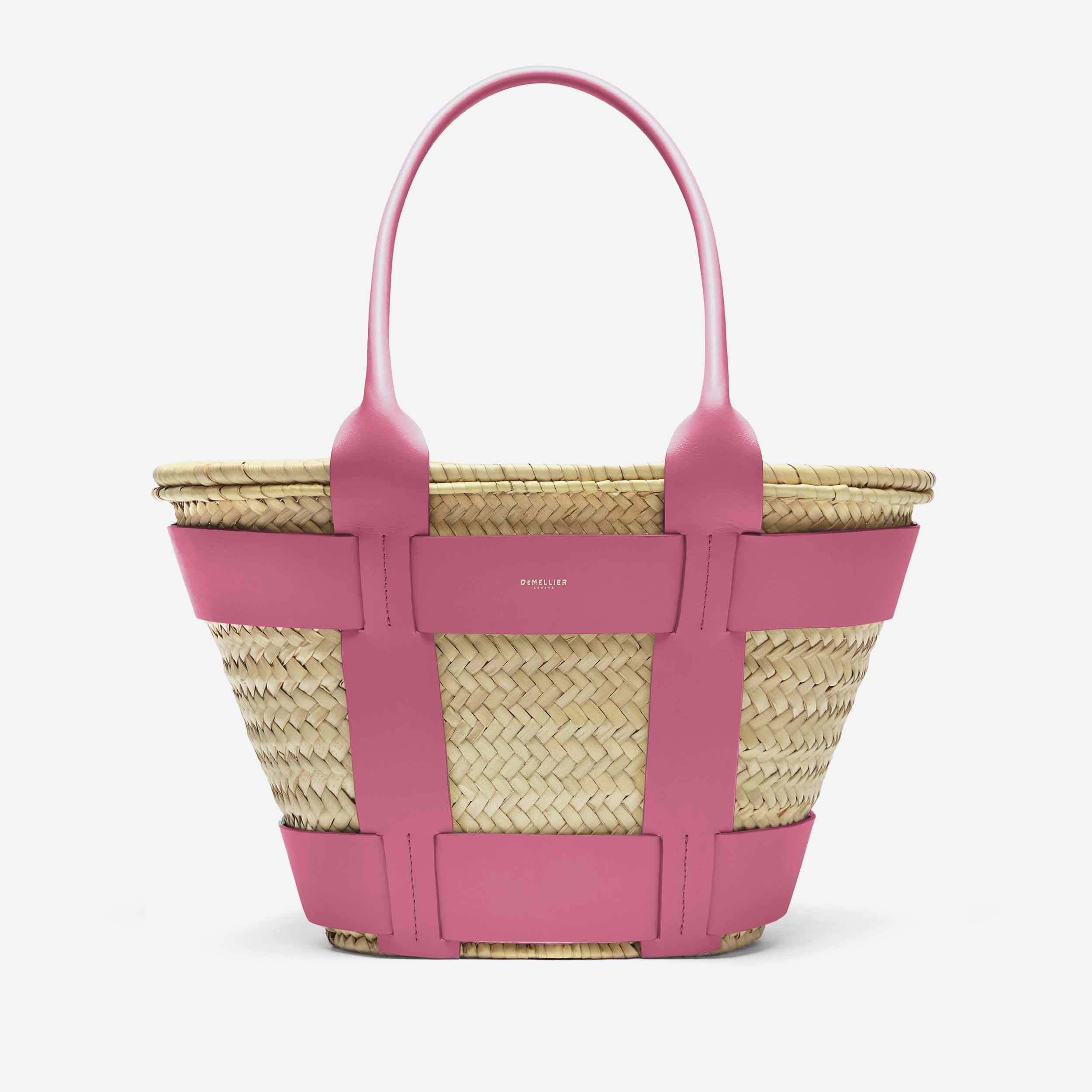 The Santorini | Natural Basket & Pink Smooth | DeMellier | DeMellier