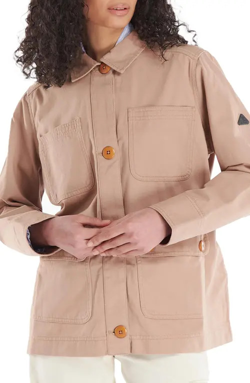 Barbour Coltsfoot Twill Jacket in Dk Oyster at Nordstrom, Size 4 Us | Nordstrom