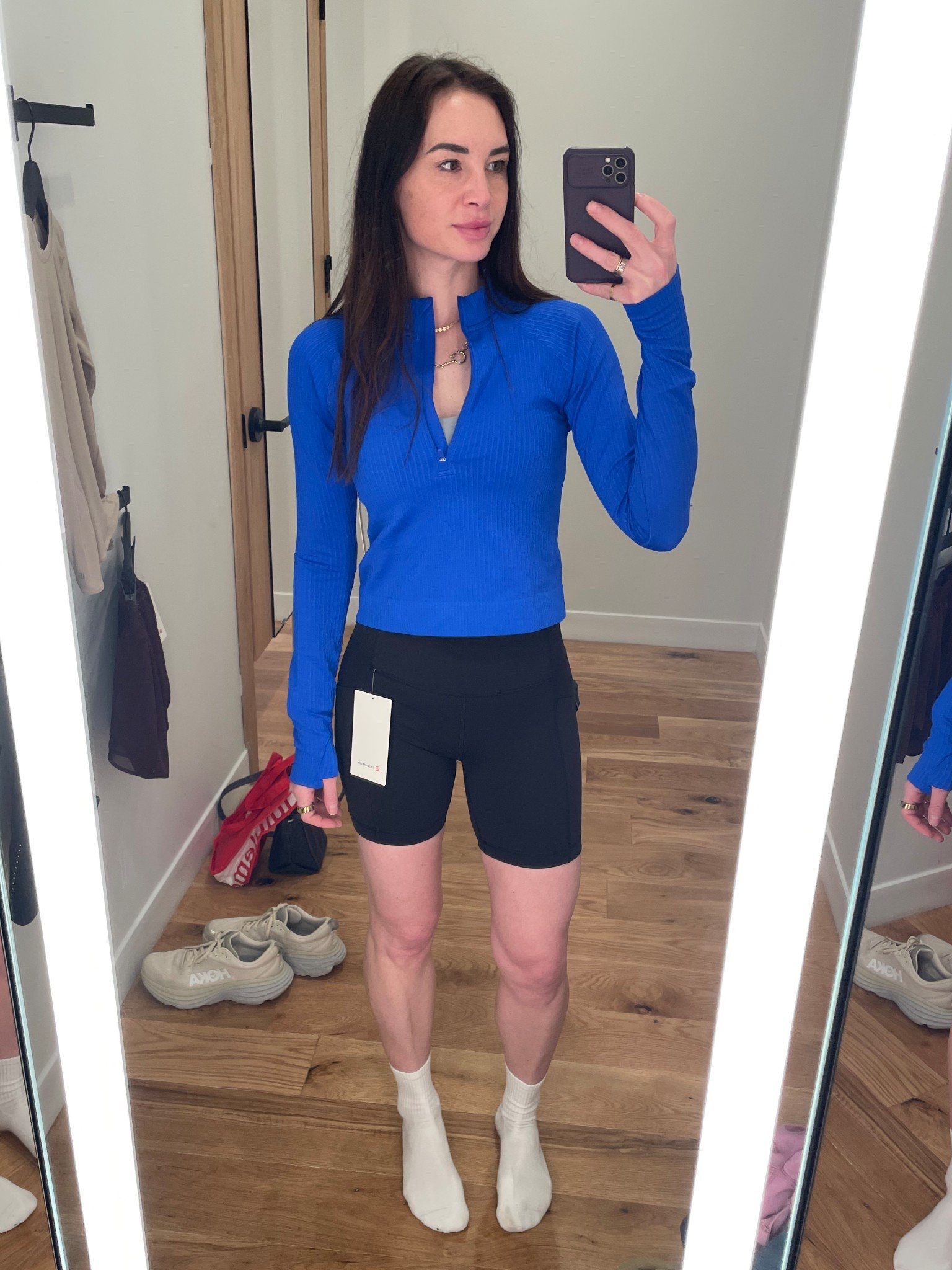 Cropped zip up and Swift Speed shorts 

#LTKActive